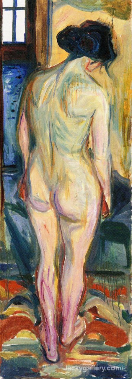 Standing Nude, back by Edvard Munch paintings reproduction